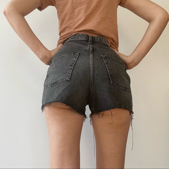 NWT TOPSHOP MOM BLACK SHORTS - 6 - Picture 3 of 11